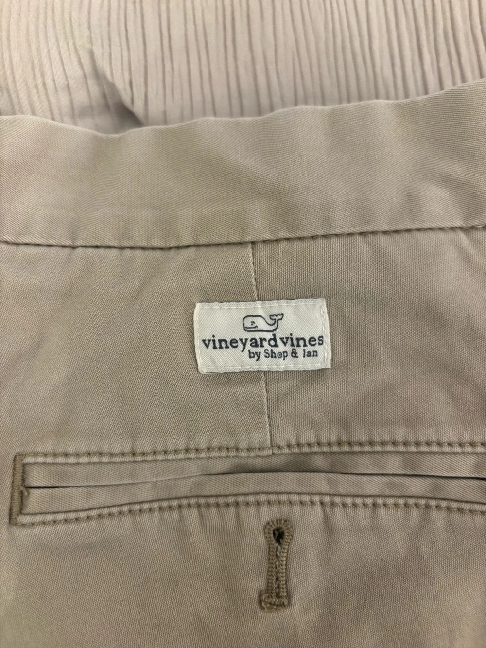 Vineyard Vines Men’s Stretch Chino Shorts Khaki Size 30 Cotton Spandex